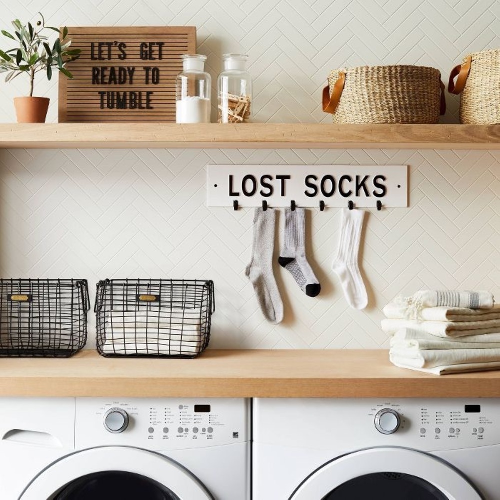 Hearth And Hand With Magnolia Lost Socks Sign - Picture 3 of 5